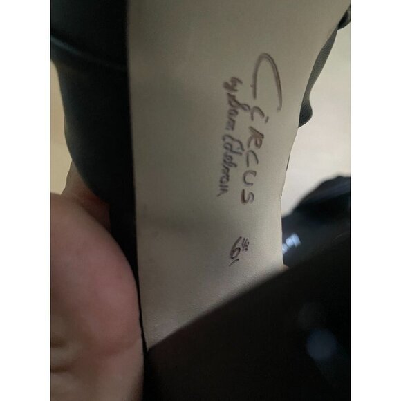 CIRCUS NY Sam Edelman "Marianna" sandal slide black block heel. - Picture 8 of 10